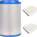 GETOPAUTO P606720 Engine air filter (Blue) & P606555 Cabin Air Filter Compatible with VNL, VN, VNM, VNX, VHD, VAH Replaces 21715813, RS4642, P606720, LAF9201