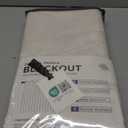 100% Blackout Shield Linen Blackout Curtains for Bedroom 96 Inches Long, Back Tab/Rod Pocket Living Room Drapes, Thermal Insulated Blackout Curtains 2 Panels Set, 50" W x 96" L,Cream