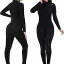 OMGear Wetsuit Men Women 3mm Neoprene Full Body UV Protection One Piece Long Sleeves Scuba Diving Suits Back Zipper Swimsuit for Scuba Diving Surf Snorkeling Swimming (X-Large)