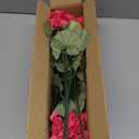 Artificial Geranium Fake Flowers for Outdoors Decoration, 6 Bundles Silk Geraniums Flower UV Resistant Look Real Faux Plants for Outside Planter Front Door Garden Patio Balcony Yard Home, Hot Pink