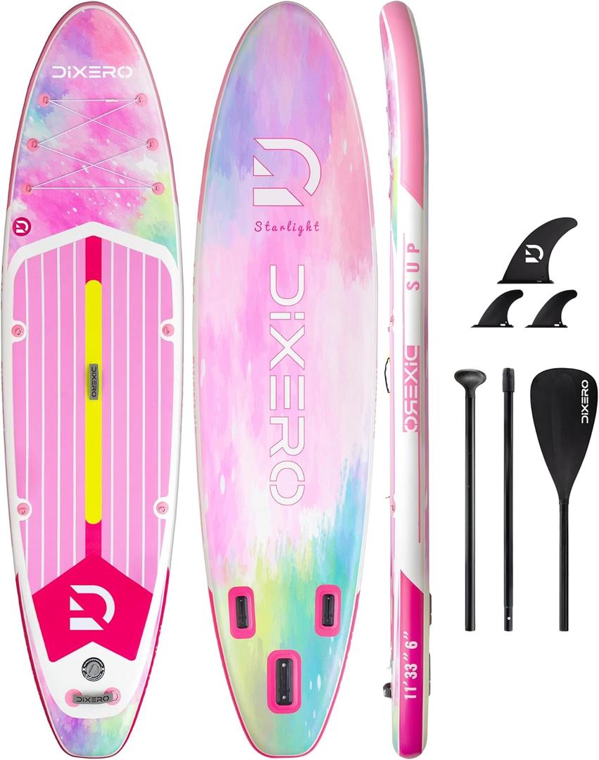 Inflatable Stand Up Paddle Board with SUP Accessories, 11'*33" Inflatable Paddle Boards for Adults & Youth of All Skill Levels