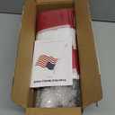 5 FT Flag Pole kit and American Flag 3x5ft with Pole Kit for Outside, Heavy Duty Flag Pole 5FT with 3x5ft American Flag, Stainless Steel Aluminum Multi-Position Flag Pole with Bracket Holder (silver)