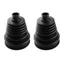 AC PERFORMANCE 5" (125mm) Height Black CV Boots Joint Replacement Cover Silicone Rubber Flexible Constant Velocity Joint, Black, Pack of 2