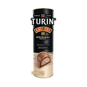 Pack Of 2 Turin Baileys Milk Chocolate Truffles, Milk Chocolates Filled With Baileys Flavored Non-Alcoholic, 7oz Tube Great for Gifts and Treats, Best By: 11/2025