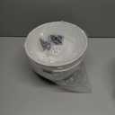 Dovesail 10 Inch Hanging Planter, 2 Pack Hanging Plastic Plant Self Watering Pot with Drainage Holes and Saucers, Hanging Baskets Flower Pots for Indoor Outdoor Garden Plants and Flowers-White