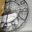 Cuspin Large Wall Clock, 20 Inch Wall Clocks for Living Room, Modern Metal Battery-Operated Decorative Round Black Clock Silent Non Ticking Arabic Numerals for Kitchen Mantel Bedroom Office