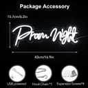 Prom Night Neon Sign Led Prom Party Neon Light Prom Decorations For Party Prom 2026 Decorations Prom Night Backdrop Sign Class Of 2026 Congrats Grad Party Decor Supplies