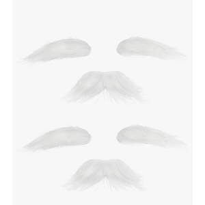 Old Man Mustache and Eyebrows 100 Days of School Grandpa Fake Beard Mustaches for Halloween Party