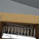 JASIWAY Dish Drying Rack in Sink, Expandable Stainless Steel Dish Drainer for Kitchen Sink, Dish Strainer Rack, Retractable Over Sink Dish Rack with Utensil Holder, 13.1''~16.6''D x 11.8''W, Silver