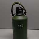 Swigina [2IN1 LID] Gallon Insulated Water Bottle with Silicone Boot (48hrs Cold/24hrs Hot)  DIY Stickers, Leakproof, BPA Free, 128 oz