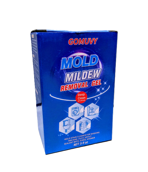 Jiffine Mold Stain Remover Gel Cleaner - Heavy Duty Cleaner for Washing Machine Seals, Grout, Caulk, Showers, and Bathroom Tile - 8 Fl Oz