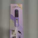 Cordless Hair Straightener Brush, Mini Portable Straightening Brush for Travel, USB Rechargeable Negative Ion Hot Comb Straightener for Lightweight Carry, Handbag Storage, Touch Up, Busy Commute (Purple)