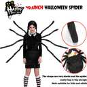 Giant Realistic Spider Costume & Decor - Outdoor/Indoor Giant Spider Props with Straps for Kids' Halloween Parties & Haunted Houses