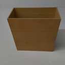 iDesign Rectangular Bamboo Waste Basket, The Formbu Collection  10.5" x 5.75" x 10, Natural Wood Finish
