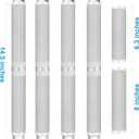 Refrigerator Door Handle Covers, 6 PCS, Keep Your Kitchen Appliance Clean from Food Stains, Smudges, Drips, Oil, Washable and Form-Fitting, Protector for Fridge, Ovens, Dishwashers (Light Grey)