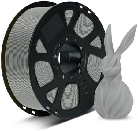 Kingroon Grey PLA Filament 1.75mm, 12Kg ,Low Odor & Bubble-Free Grey Filament, Fits for Most FDM 3D Printers