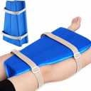 Hip Abduction Pillow, Firm Positioning Pillow with Easy-Release Straps to Prevent Leg Shifting, Recovery Support for Seniors, Ideal for Hip Surgery Recovery, Hospital Use and Sleeping