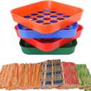 ESSENTIAL Coin Sorters Tray, 4 Color-Coded Coin Sorting Tray with 160 Assorted Coin Roll Wrappers