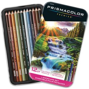 Prismacolor Premier Colored Pencils Soft Core Landscape Set Adult Coloring 12 Count Prismacolor Premier Colored Pencils Soft Core Landscape Set Adult Coloring 12 Count