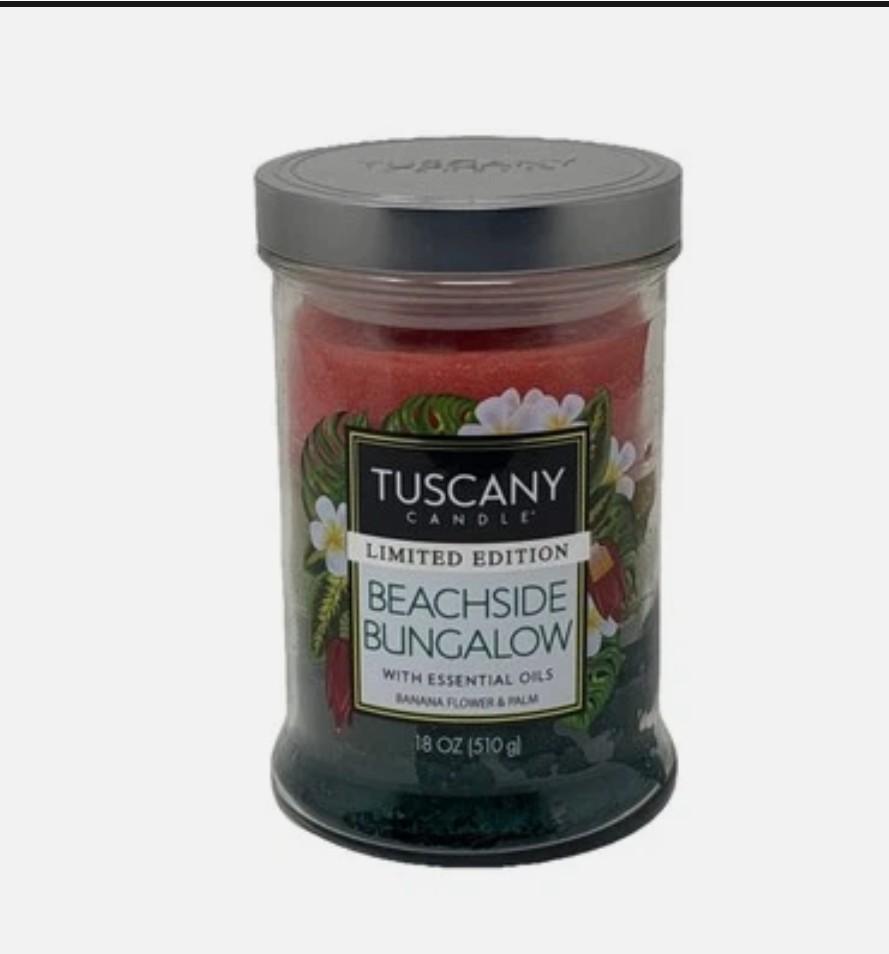Tuscany Candle Limited Edition Beachside Bungalow 18oz Banana Flower/Palm Scent