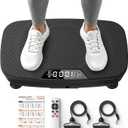 Vibration Plate for Lymphatic Drainage, Vibration Plate Exercise Machine with Workout Guide, 400Lbs Capacity Shake Plate, Whole Body Workout Vibrating Platform for Toning, Weight Loss