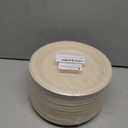 100% Compostable Plates - 125-Count Heavy Duty, Biodegradable Bagasse Plates - Eco Friendly and Sustainable (Natural, 7 inch) (7 inch, Natural)