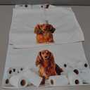 Yorhifa Funny Dachshund Dog Bathroom Hand Towels Set of 2 16x24 Inches