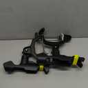 Upgraded Fishing Rod Holder with Button-Lock 360 Dual Rotation,Universal Silicone Strap & Enlarged V-Clamp Fits Round/Square Tubes,Secure Adjustable Boat Fishing Gear for All Rod (Black 2 Pairs)