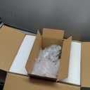 VINLUZ 6 Light Contemporary Chandelier Brushed Nickel Modern Pendant Lighting Cylinder Clear Glass Shaded Classic Ceiling Light Fixtures for Living Room Dining Room Kitchen