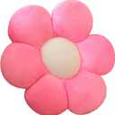AZCHEN Flower Pillow Patio Furniture Cushions Standard Throw Pillow Home Chair Cushion Decorative Pillow Cushion (11.8inch, Pink), 1 Count