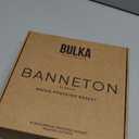 Bulka Large Round 9" 1kg Groove Banneton Bread Proofing Basket Pressed Wood Pulp, Sourdough Proofing Basket - Non-Stick Bread Proofing Bowl Sourdough Bread Baking Supplies, Made in Germany.