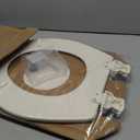 Bemis 500EC Durable Wood Toilet Seat with Easy Clean Hinges, Made in USA, Round, Biscuit