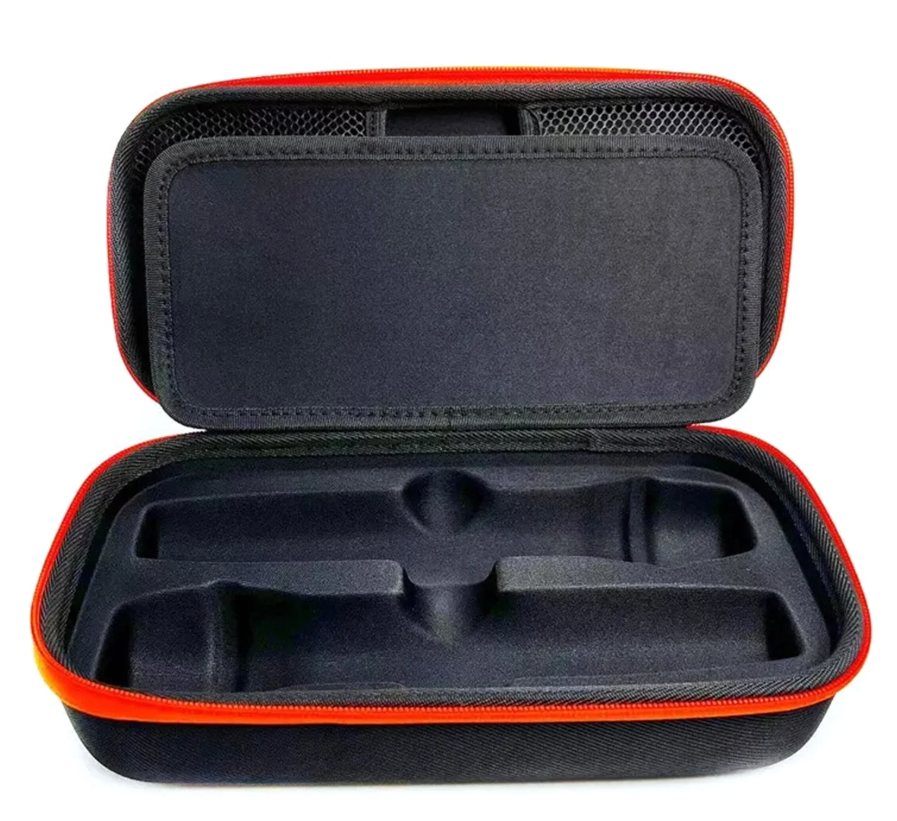 Wireless Microphone Case Compatible with JBL PartyBox Wireless Mic - 2X Digital Wireless Microphones,Protable Mic Travel Bag Storage Box for Receivers,Adapters,AA Batteries,Charger,Black (Box Only)