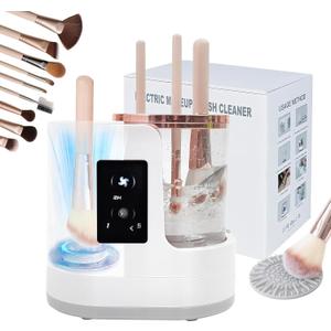 Electric Makeup Brush Cleaner 3-in-1 Automatic Brush Cleaning Machine, Dual-Direction Cleaning, Adjustable Drying, Fits All Brush Sizes, Efficient & Quick (Upgraded 2025 Edition)