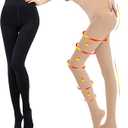 2 Pairs Compression Pantyhose for Women 20-30 mmhg Plus Size Stockings Support Hose
Size XL