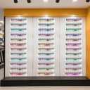 6 Pack Wall Mounted Acrylic Nail Polish Organizer Rack 15 Inch Clear Nail Polish Shelf with Removable Ends Multi-Purpose Shelf for Essential Oils Cosmetics Storage Display for Salon Bathroom
