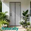 Magnetic Screen Door 30x80 Inch, Heavy Duty Door Screen Mesh with Magnetic Closure, Easy Install Hands-Free Screen for Sliding & Front Door, Pet & Kid Friendly, Keep Bugs Out