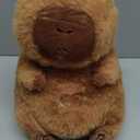 EASELR Soothe Snuggle Capybara Plush, Soothing Breathing Capybara Stuffed Animal for Anxiety Adults and Kids, Sleeping Capybara Plushies with Realistic Breathing Motion and Lights Music (D)