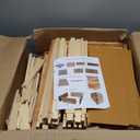 GLZhuike 10 Frame Beeswax Coated Bee Hive Kit, Include Deep Brood Box & Medium Honey Super with Bee Frames & Foundations | All-Natural Beekeeping Supplies for Beginners & Professionals (Unassembled)