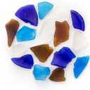 Galpagos (05139) Aquarium Sea Glass  Tumbled Decorative Glass for Aquariums, Terrariums, Crafts, Vases, and Home Decor, 4 lb Bag, Pacific Mix