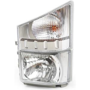 Left Driver Side Headlight Assembly w/Corner Lamp Compatible with NPR NPR-HD NQR NRR 2008-2020 8975851712