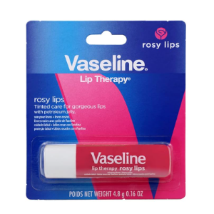 Vaseline Lip Therapy Care Rosy, Fast-Acting Nourishment, Ideal for Chapped, Dry, Cracked, or Damaged Lips, Lip Balm