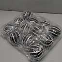 Leitee 12 Pcs 3.15" Glitter Christmas Balls Ornaments Sequin Shatterproof Foam Christmas Tree Decorations Glitter Hanging Pearl Balls for Xmas New Year Wedding Party Decorations(Black Color)