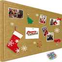 36"x48" Large Felt Bulletin Board, 3'x4' Self-Adhesive Foldable Pin Board