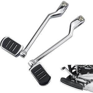 WOWTK Heel Toe Shift Pegs, Front and Rear Levers w/Shifter Pegs for Harley 1986-2017 FL Softail,1988-2025 Touring Road King Road Glide Street Glide Electra Glide and 2008-later Trike Models (Chrome for Streamliner)