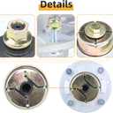 2 Pack AM144608 Spindle Assembly Kit Replace John Deere Spindle Assembly AM144608 John Deere AM144608 Spindle for John Deere S240, X350, X380, Z335E, Z355E, Z375R, Z525E ZTrak Mowers
