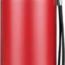 Insulated vacuum Thermo Bottle 500ml/16.9oz with cup Stainless steel coffee bottles for hot and cold drink water flask.(Red,500ml)