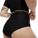 LEAKPROOF2.0 High Waist Ultimate Absorbency Incontinence Underwear for Women|Period Underwear Heavy Flow Holds 10 Tampons (2XL\3XL, Black)