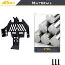 Black Steel Chassis Skid Plate Front Rear Axle Portector Defend Armor for TRX4 for Bronco K5 Blazer Defender Upgrades Parts