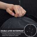 hyha Waterproof Sectional Couch Cushion Covers, Wear Resistant Sofa Slipcovers Washable, Anti Slip L Shape Couch Covers for Sectional Sofa, Furniture Protector for Pets (1 Piece Chaise, Black)